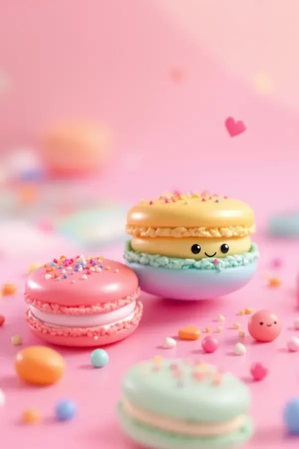 彩虹马卡龙 海报封面
